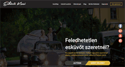 Desktop Screenshot of eskuvoikocsi.hu